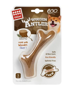 Іграшка для собак GiGwi Wooden Antler Ріг жувальний, дерево, полімер, S А30635 фото