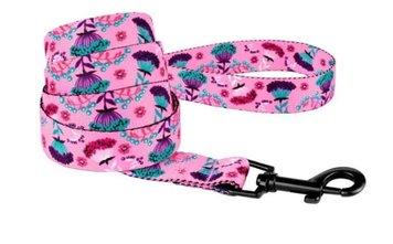 Повідець нейлоновий для собак різних порід та котів Bronzedog Dog Urban Flowers Pink 2,5х152 см А08674 фото