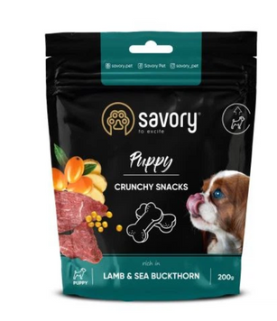 Ласощі Savory Puppy Crunchy Snacks М'які ласощі для здорового росту цуценят 200 гр А23506 фото