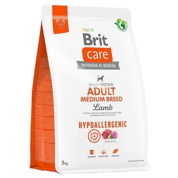 Сухий корм Brit (Бріт) Care Adult Medium Breed (для дорослих собак середніх порід) з ягням та рисом 3кг А30053 фото