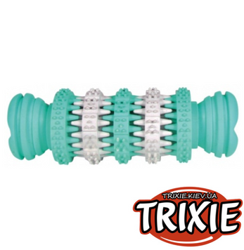 Масажна кістка з шипами для собак TRIXIE DENTAfun Mintfresh м'ята 11см 1078 фото