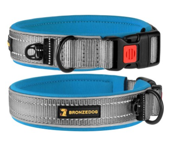 Нашийник для Собак BronzeDog Sport Сіро - Блакитний А09337 фото