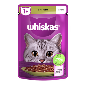 WHISKAS (Віскас) з ягням в желе 85г А23360 фото