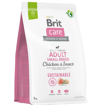 Сухий корм для собак малих порід Brit Care Dog Sustainable Adult Small Breed (курка та комахи) 3 кг А25677 фото