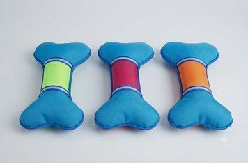 Іграшка JOYPET &laquo;Кістка&raquo; для собак, тканинна, зі звуком, 20х12 см А35703 фото