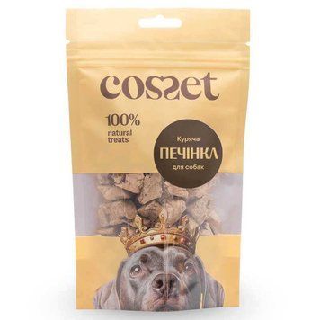 Кубики курячої печінки ліофілізовані Cosset, 40 г А37516 фото